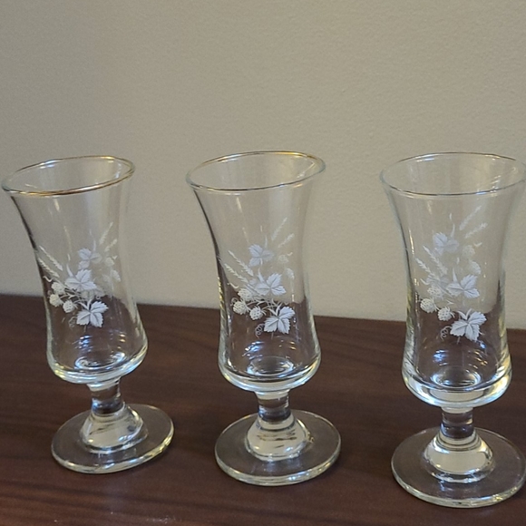 Set of 3 mini retro drinking glasses - Picture 2 of 12